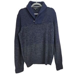 Banana Republic Italian Yarn‎ Wool Blend Mens Sweater Large Shawl Collar Preppy